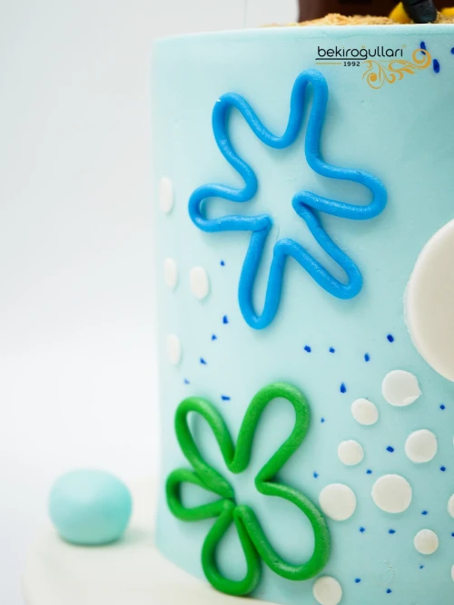 Sünger Bob Tasarım Pasta