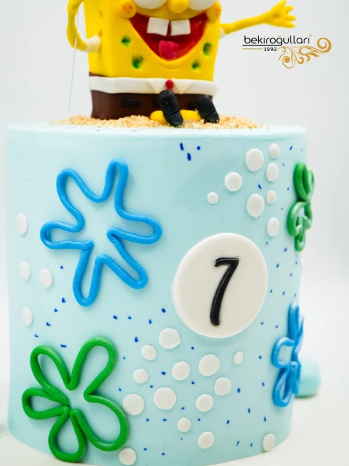 Sünger Bob Tasarım Pasta