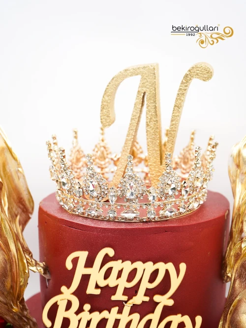 Taç Ve Gül Detay Konsept Pasta