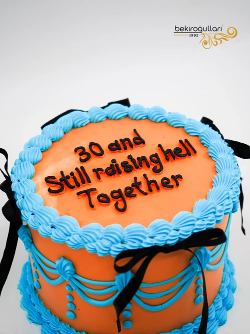 Turuncu Ve Mavi Detay Naked Pasta