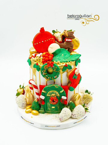 Yılbaşı Temalı Konsept Pasta