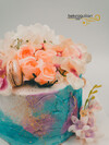 Renkli Çiçekler Makaronlar Konsept Pasta