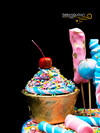 Renkli Şekerler Model Konsept Pasta