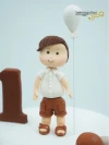 Balonlar ve Erkek Çocuk Pasta