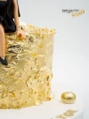 Gold Ve Kadın Figür Butik Pasta