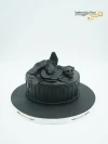 Siyah Çiçek Süslemeli Butik Pasta